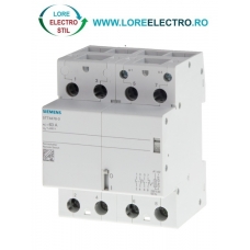 5TT4464-0, TELERUPTOR MECANIC SIEMENS SENTRON, TENSIUNE 230/400 V AC, 40 A, 4NO, BOBINA 230 V AC