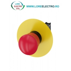 3SU1100-1HB20-1CF0, BUTON DE COMANDA COMPLET SIEMENS SIRIUS, DIAMETRU DE 22 MM, TIP CIUPERCA 40 MM, ROSU, CU RETINERE, 1NC, CONEXIUNE CU SURUB
