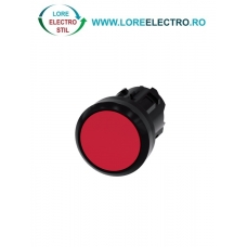 3SU1000-0AA20-0AA0, ACTUATOR BUTON SIEMENS SIRIUS, DIAMETRU DE 22 MM, ROSU, PLAT, CU RETINERE
