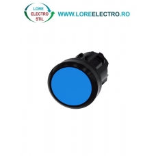 3SU1000-0AA50-0AA0, ACTUATOR BUTON SIEMENS SIRIUS, DIAMETRU DE 22 MM, ALBASTRU, PLAT, CU RETINERE