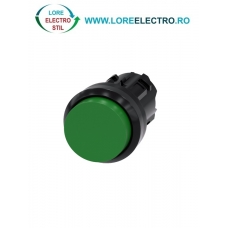 3SU1000-0BB40-0AA0, ACTUATOR BUTON SIEMENS SIRIUS, DIAMETRU DE 22 MM, VERDE, INALT, CU REVENIRE
