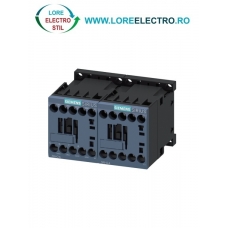 3RH2422-1AF00, CONTACTOR AUXILIAR SIEMENS SIRIUS, MARIMEA S00, 2NO+2NC, ALIMENTARE 110 V AC, BORNE CU SURUB, CU RETINERE MECANICA