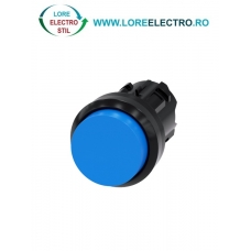 3SU1000-0BB50-0AA0, ACTUATOR BUTON SIEMENS SIRIUS, DIAMETRU DE 22 MM, ALBASTRU, INALT, CU REVENIRE