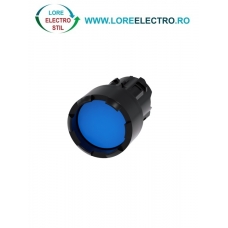 3SU1000-0CB50-0AA0, ACTUATOR BUTON SIEMENS SIRIUS, DIAMETRU DE 22 MM, ALBASTRU, PLAT, CU INEL FRONTAL, CU REVENIRE