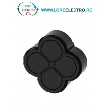 3SU1000-3FB11-0AA0, ACTUATOR BUTON CVADRUPLU SIEMENS SIRIUS, DIAMETRU DE 22 MM, NEGRU, PLAT, CU REVENIRE