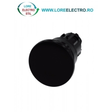 3SU1000-1BD10-0AA0, ACTUATOR BUTON TIP CIUPERCA SIEMENS SIRIUS, DIAMETRU DE 22 MM, NEGRU, INALT (40 MM), CU REVENIRE