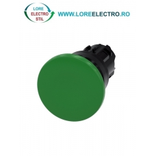 3SU1000-1BD40-0AA0, ACTUATOR BUTON TIP CIUPERCA SIEMENS SIRIUS, DIAMETRU DE 22 MM, VERDE, INALT (40 MM), CU REVENIRE