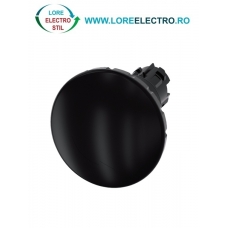 3SU1000-1JB10-0AA0, ACTUATOR BUTON TIP CIUPERCA SIEMENS SIRIUS, DIAMETRU DE 22 MM, NEGRU, 60 MM, CU RETINERE