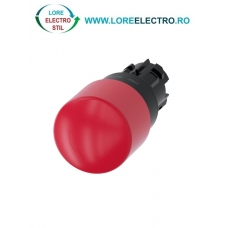 3SU1000-1GB20-0AA0, ACTUATOR BUTON OPRIRE DE URGENTA TIP CIUPERCA SIEMENS SIRIUS, DIAMETRU DE 22 MM, ROSU, 30 MM, CU RETINERE