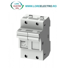 3NW7122, SOCLU PENTRU SIGURANTA FUZIBILA SIEMENS SENTRON, CU INDICATOR LED, DIMENSIUNE 14X51 MM, 2P, CURENT NOMINAL 50 A