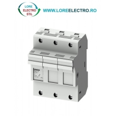 3NW7132, SOCLU PENTRU SIGURANTA FUZIBILA SIEMENS SENTRON, CU INDICATOR LED, DIMENSIUNE 14X51 MM, 3P, CURENT NOMINAL 50 A