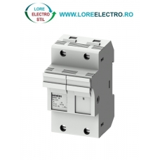 3NW7152, SOCLU PENTRU SIGURANTA FUZIBILA SIEMENS SENTRON, CU INDICATOR LED, DIMENSIUNE 14X51 MM, 1P+N, CURENT NOMINAL 50 A