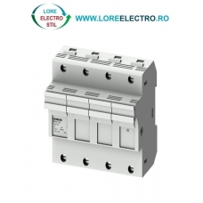 3NW7162, SOCLU PENTRU SIGURANTA FUZIBILA SIEMENS SENTRON, CU INDICATOR LED, DIMENSIUNE 14X51 MM, 3P+N, CURENT NOMINAL 50 A