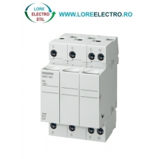 3NW7363, SOCLU PENTRU SIGURANTA FUZIBILA SIEMENS SENTRON, DIMENSIUNE 8X32 MM, 3P+N, CURENT NOMINAL 20 A