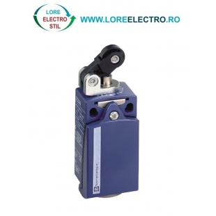 XCKD2121P16 LIMITATOR DE CURSA TELEMECANIQUE (LIMIT SWITCH), 1NO+1NC, METALIC, INTRARE PRESETUPA M16, MANETA PIVOTANTA CU ROLA