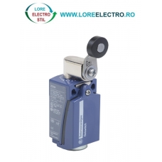 XCKD2118P16 LIMITATOR DE CURSA TELEMECANIQUE (LIMIT SWITCH), 1NO+1NC, METALIC, INTRARE PRESETUPA M16, BRAT CU ROLA