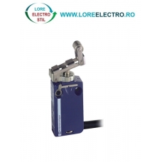 XCMD2124L1 LIMITATOR DE CURSA TELEMECANIQUE (LIMIT SWITCH), 1NO+1NC, METALIC, CABLU 1M, BRAT RETRACTABIL CU ROLA