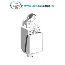 XCKD2121M12 LIMITATOR DE POZITIE TELEMECANIQUE (LIMIT SWITCH), 1NO+1NC, METALIC, M12 (5pini), PISTON CU ROLA