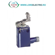 XCMD2124C12 LIMITATOR DE POZITIE TELEMECANIQUE (LIMIT SWITCH), 1NO+1NC, METALIC, M12 (5pini), PISTON CU PARGHIE SI ROLA