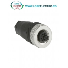 XZCC12FDM40B CONECTOR MUFA TELEMECANIQUE, M12 MAMA (4 pini), DREPT, DOAR MUAFA, PG7