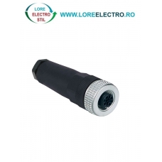 XZCC12FDM50B CONECTOR MUFA TELEMECANIQUE, M12 MAMA (5 pini), DREPT, DOAR MUAFA, PG7