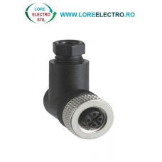 XZCC12FCM50B CONECTOR MUFA TELEMECANIQUE, M12 MAMA (5 pini), LA 90 GRADE, DOAR MUAFA, PG7