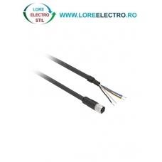 XZCP1164L2, CONECTOR PRECABLAT DREPT M12 TELEMECANIQUE, CABLU 2M, MAMA, 5 PINI