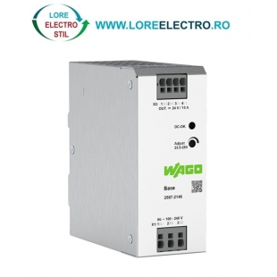 2587-2146 SURSA DE TENSIUNE ALIMENTARE 100V .. 240V AC, Iesire 24V DC, 10A WAGO, montaj pe Sina omega